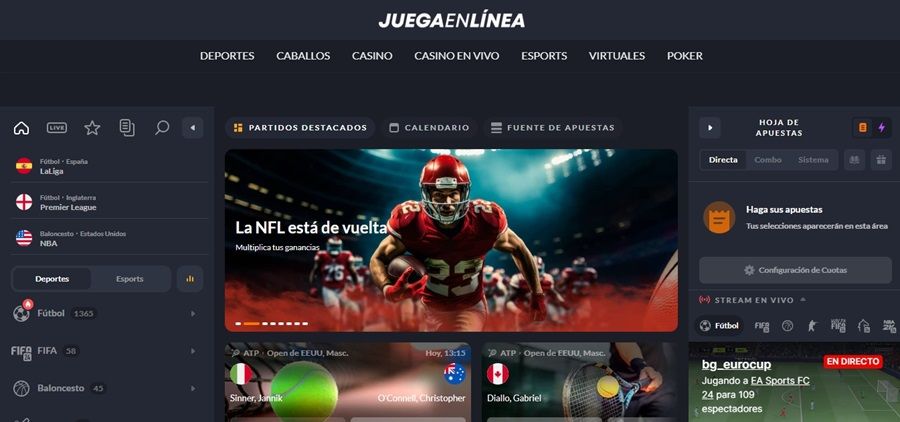 Juga en linea apuestas deportivas