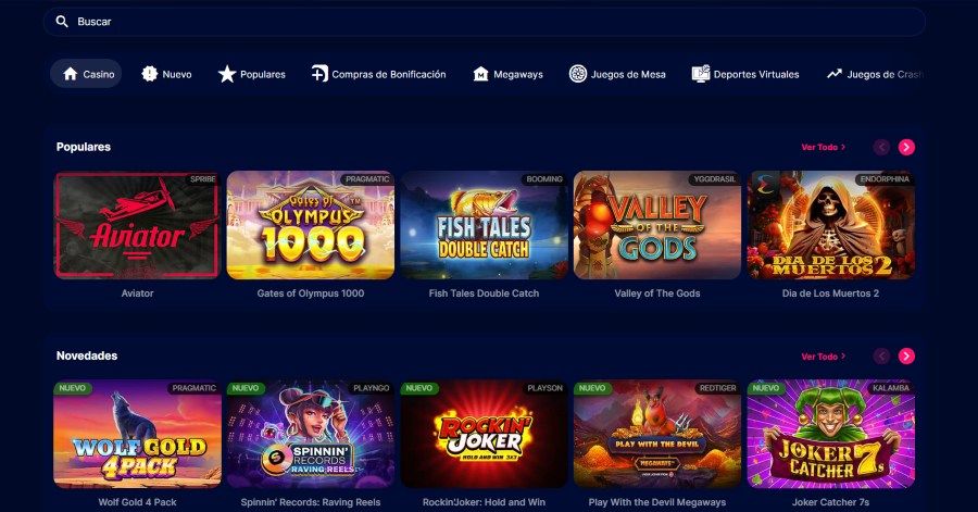 Apuestas en Ecuador en VidaVegas Casino