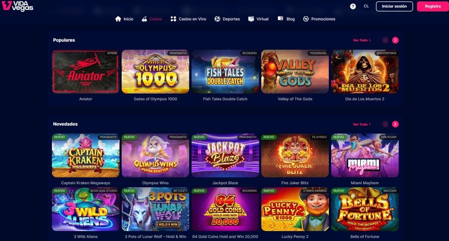 Apuestas en Chile VidaVegas casino